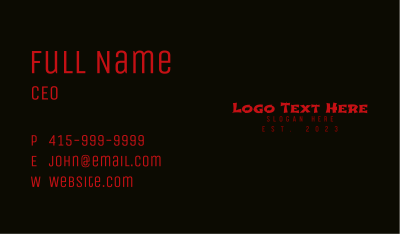 Asian Japanese Wordmark Business Card Image Preview