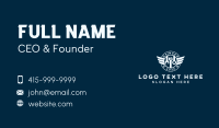 Handyman Wings Wrench Business Card Design