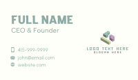 3D Gaming Blocks Business Card Design