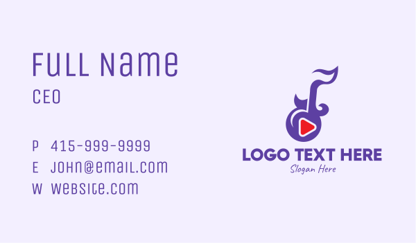 Music Media Player  Business Card Design Image Preview