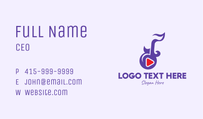 Music Media Player  Business Card Image Preview