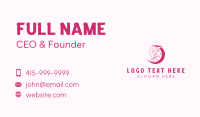 Woman Waxing Salon Business Card Design