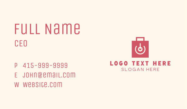 Shopping Gadget Ecommerce Business Card Design Image Preview