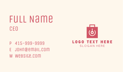 Shopping Gadget Ecommerce Business Card Image Preview