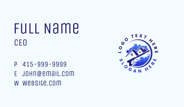  Cleaner Pressure Washing Bubbles Business Card Design Image Preview