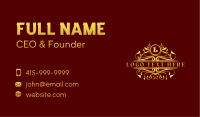 Gourmet Restaurant Ornament Business Card Image Preview