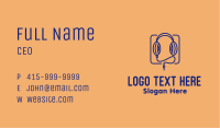 Headphones Audio  Business Card Image Preview