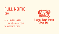 Ancient Mayan Skull Business Card Image Preview