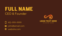 Orange Infinity Loop Business Card Image Preview