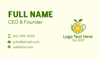 Lemon Herbal Teapot  Business Card Image Preview
