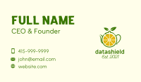 Lemon Herbal Teapot  Business Card Image Preview