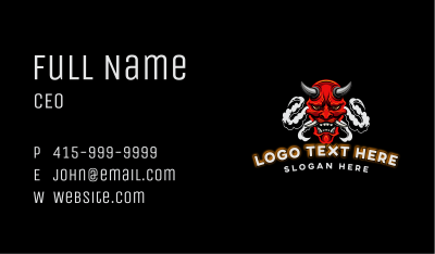 Demon Smoke Gaming Business Card Image Preview