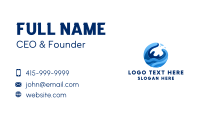 Ocean Surfing Waves  Business Card Design