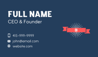 Classic Banner Wordmark  Business Card Image Preview