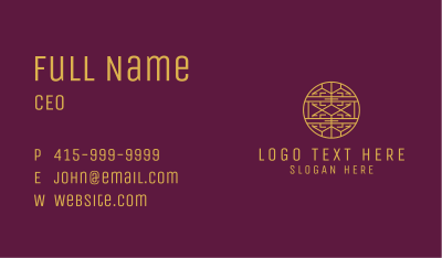 Abstract Elegant Gold Emblem  Business Card Image Preview