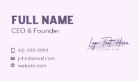 Purple Feminine Brand Business Card Image Preview