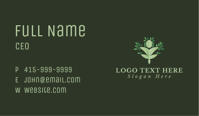 Human Plant Leaf Business Card Image Preview