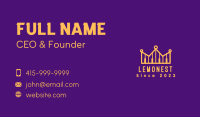 Golden Piano Chord Crown Business Card Image Preview