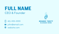 Blue Water Droplet Business Card Image Preview