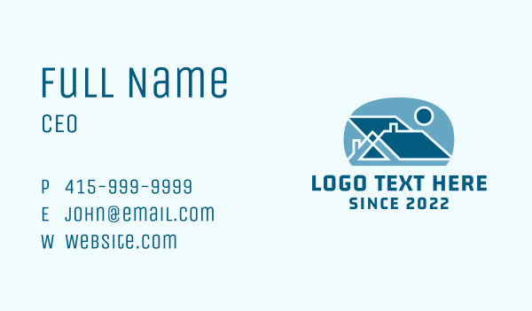 Residential House Roof Business Card Design Image Preview