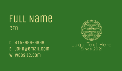 Celtic Pattern Ornament  Business Card Image Preview