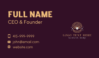 Pearl Clam Shell Business Card Design