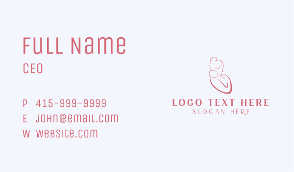 Infant Childcare  Adoption Business Card Design Image Preview