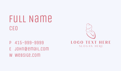 Infant Childcare  Adoption Business Card Image Preview