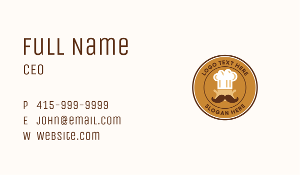 Chef Buffet Cuisine Business Card Design Image Preview
