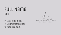 Fashion Enterprise Letter Business Card Image Preview