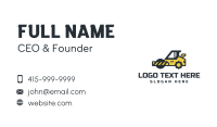 Construction Road Roller Business Card Image Preview