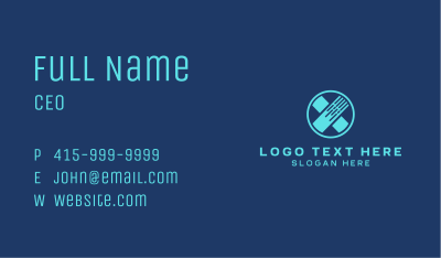 Blue Cross Bandage Business Card Image Preview