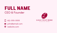 Cursive Business Letter L  Business Card Preview