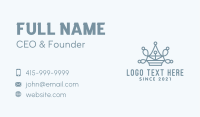 Blue Jewelry Crown  Business Card Design