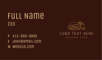 Geometric Golden Wildcat Business Card Image Preview