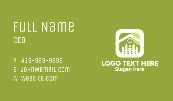 Home Application Icon Business Card Design Image Preview