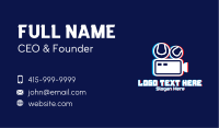 Glitchy Sports Vlogger Business Card Image Preview