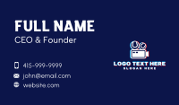 Glitchy Sports Vlogger Business Card Image Preview