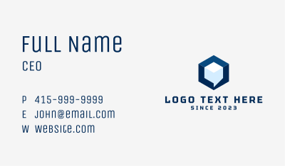 Digital Chat Cube  Business Card Image Preview
