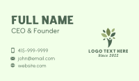 Wellness Therapy Leaf Business Card Preview