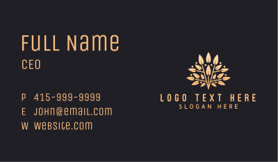 Golden Leaves Branch Business Card Image Preview