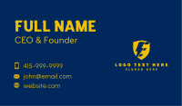 Yellow Electrical Letter E Business Card Image Preview