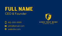 Yellow Electrical Letter E Business Card Preview