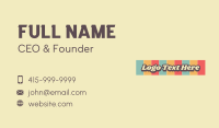 Classic Retro Shadow Wordmark Business Card Image Preview