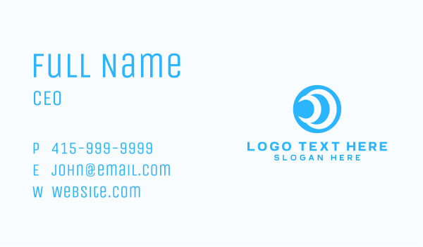 Cyber Tech Waves Business Card Design Image Preview