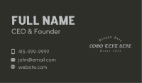 Gothic Typography Wordmark Business Card Image Preview