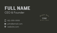 Gothic Typography Wordmark Business Card Image Preview