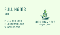 Green Eco Boat Business Card Image Preview