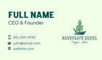 Green Eco Boat Business Card Image Preview