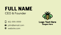 Monoline Honeybee Insect Business Card Design